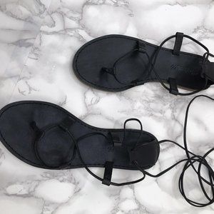 Madewell Leather Gladiator Sandals Size 6